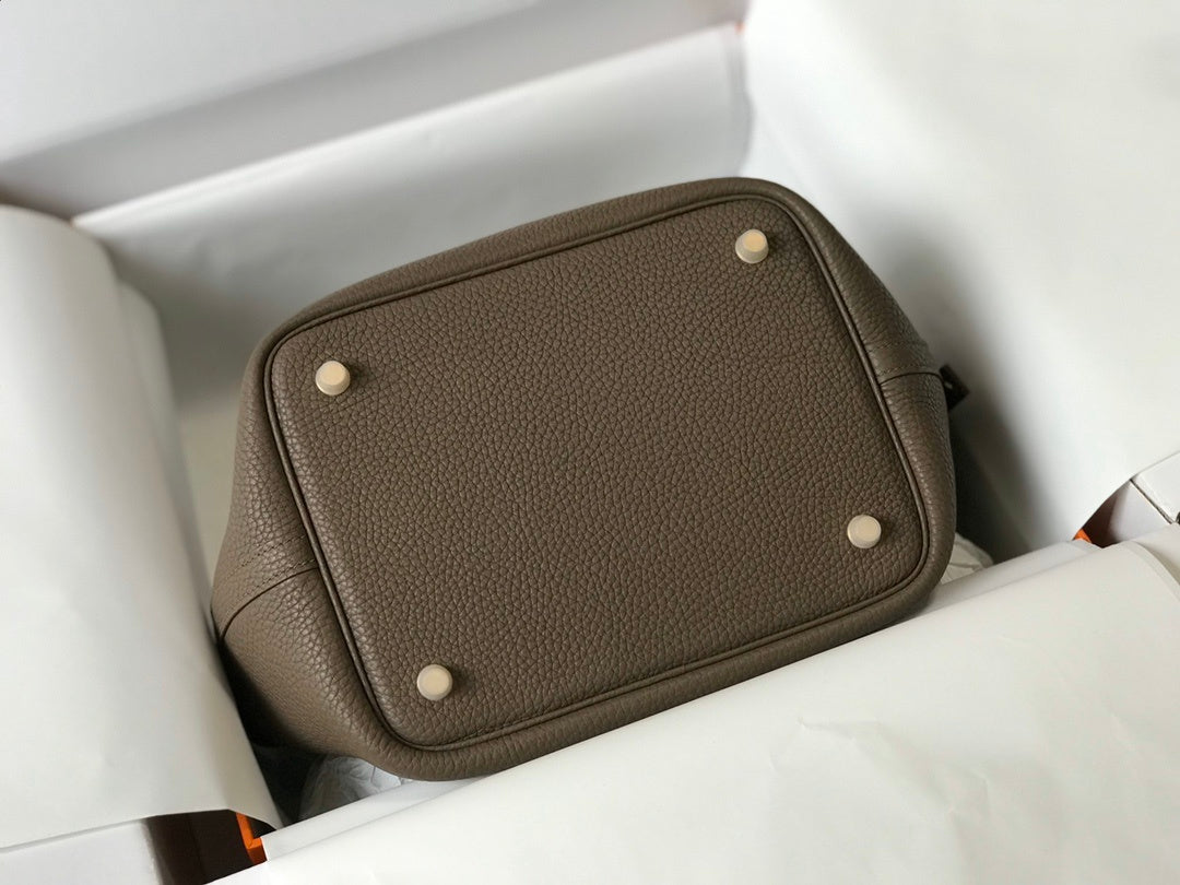Top Quality Picotin Lock Bag Etoupe With Gold Travel Bag