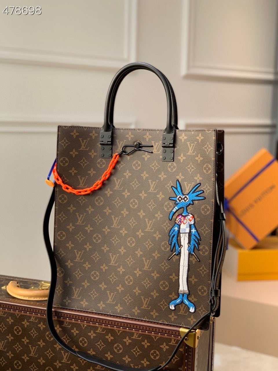 Top Quality Sac Plat Bag By Virgil Canvas Monogram Travel Bag