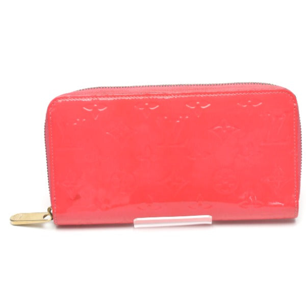 Louis Vuitton Long Purse M93202 Vernis Rose Monogram Wallet Case