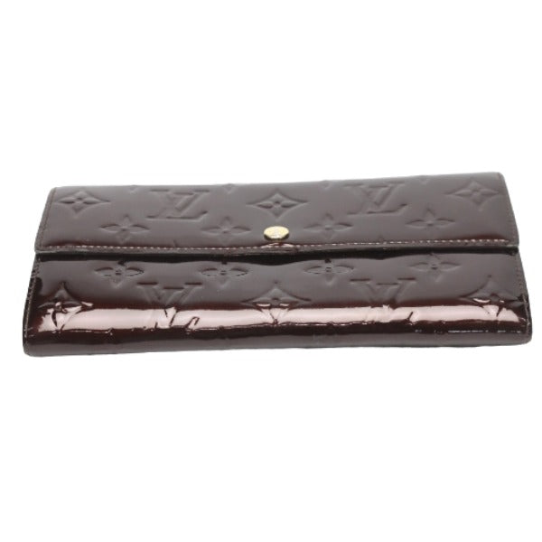 Louis Vuitton Long Purse M93524 Vernis Amarrant Monogram Wallet Case