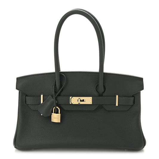 Hermes Evercolor Shoulder Birkin Light Vert Mangrove Shoulder Bag