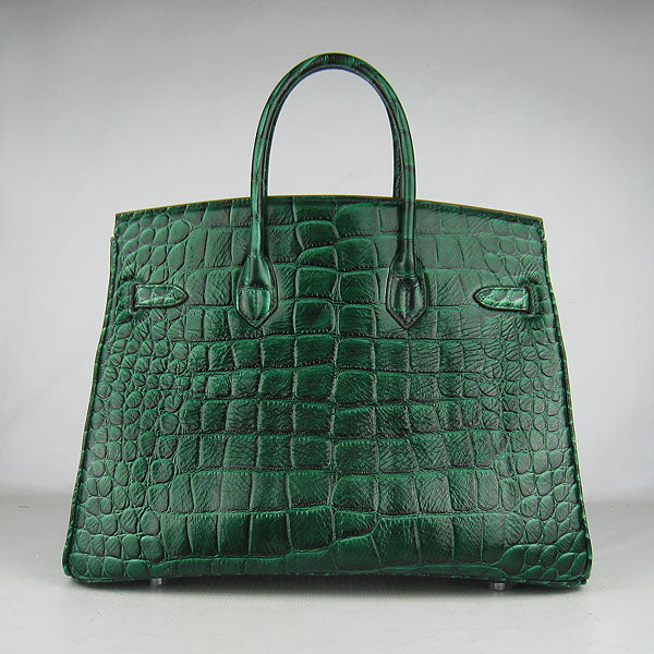 Hermes Luxury Birkin Ladies Handbag Green Travel Bag