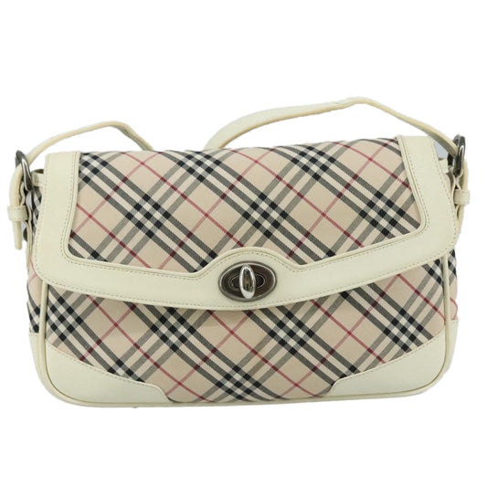 Burberry Nova Check Shoulder Bag Canvas Beige Shoulder Bag 81