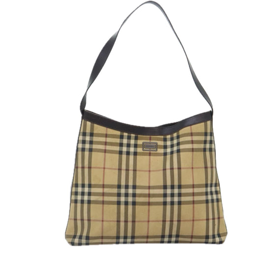 Burberry Nova Check Shoulder Bag Canvas Beige Shoulder Bag 65