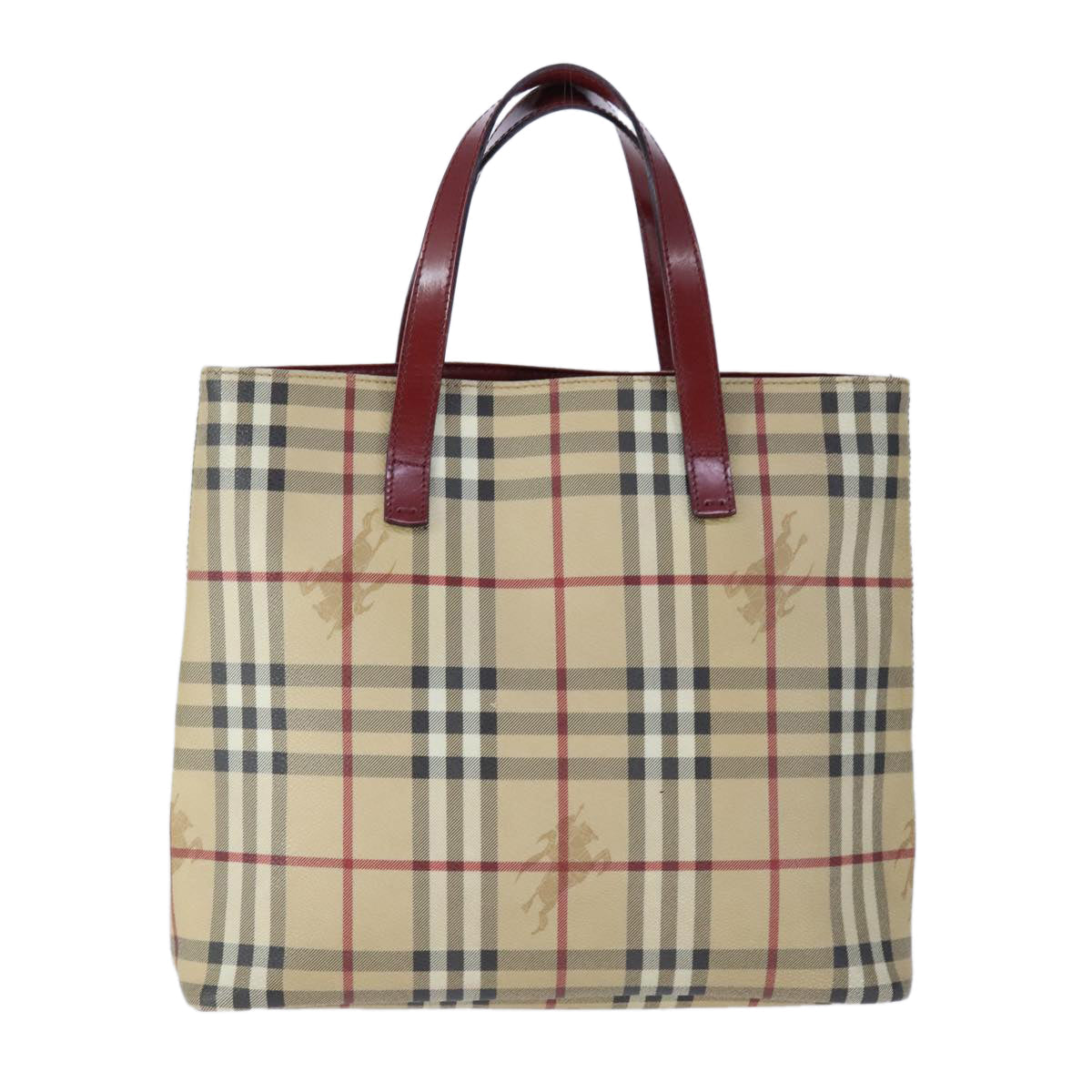 Burberry Nova Check Tote Bag Canvas Beige Tote Bag 20