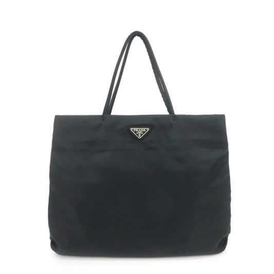 Tote Bag Triangle Hand Bag Nylon Black Logo