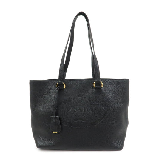 Tote Bag Daino Shoulder Bag Leather Vitello Black