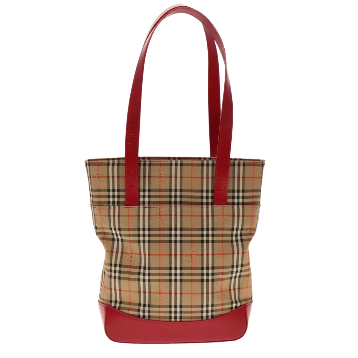 Burberry Nova Check Shoulder Bag Canvas Beige Shoulder Bag 163