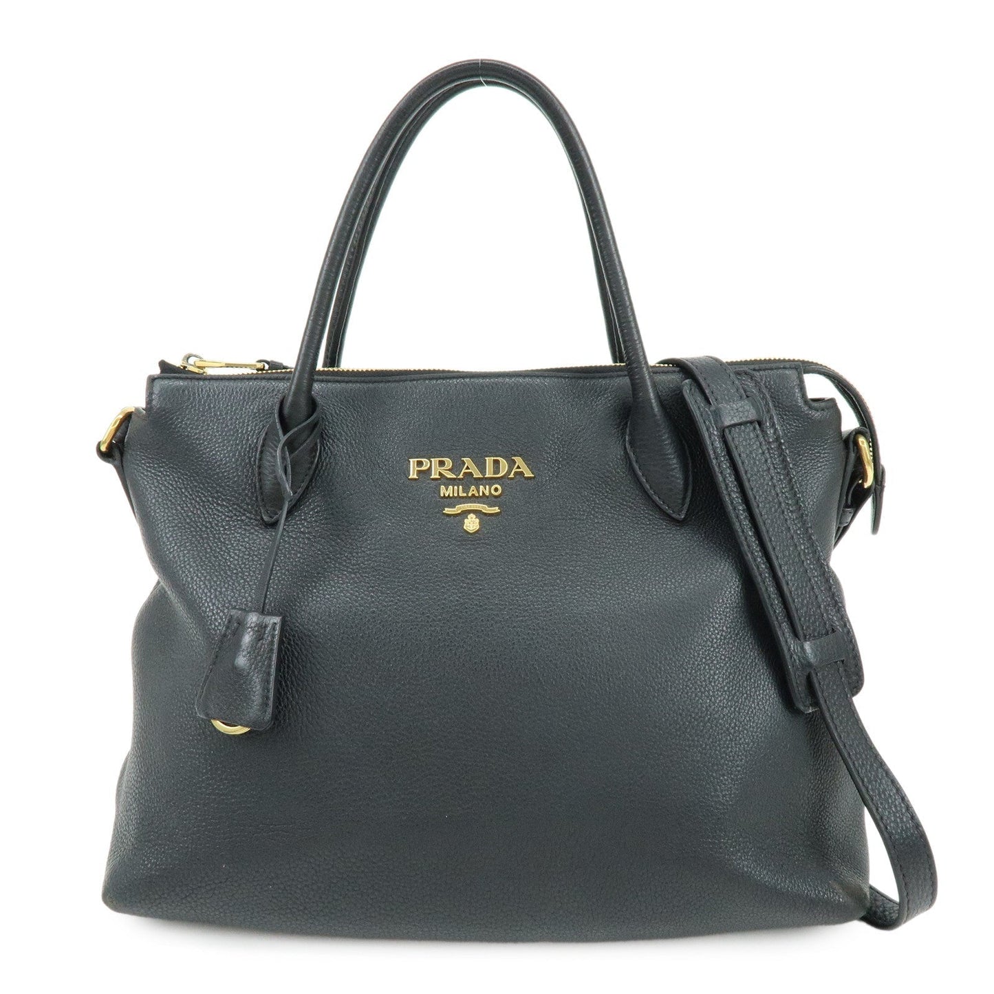 Shoulder Bag 2Way Bag Hand Bag Leather Black