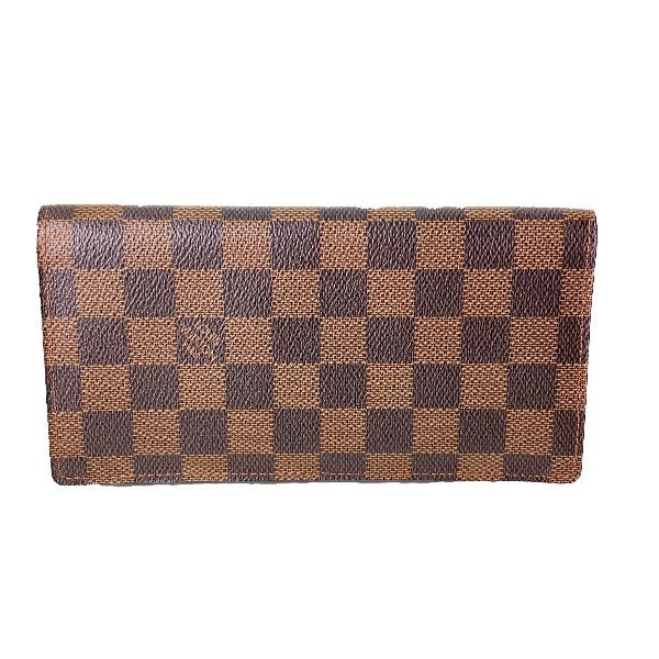 Louis Vuitton Bill Compartment N62228 Damier Portefeuille Canvas Brown Handbag