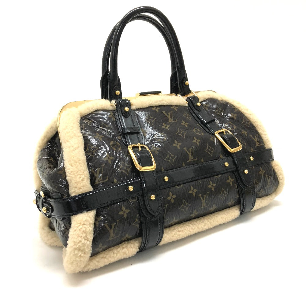 Louis Vuitton M95574 Sheepskin Shearing storm Monogram Leather Patent Brown Jewelry