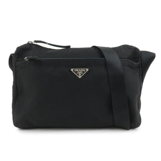 Crossbody Bag Shoulder Bag 2 Leather Nylon Black