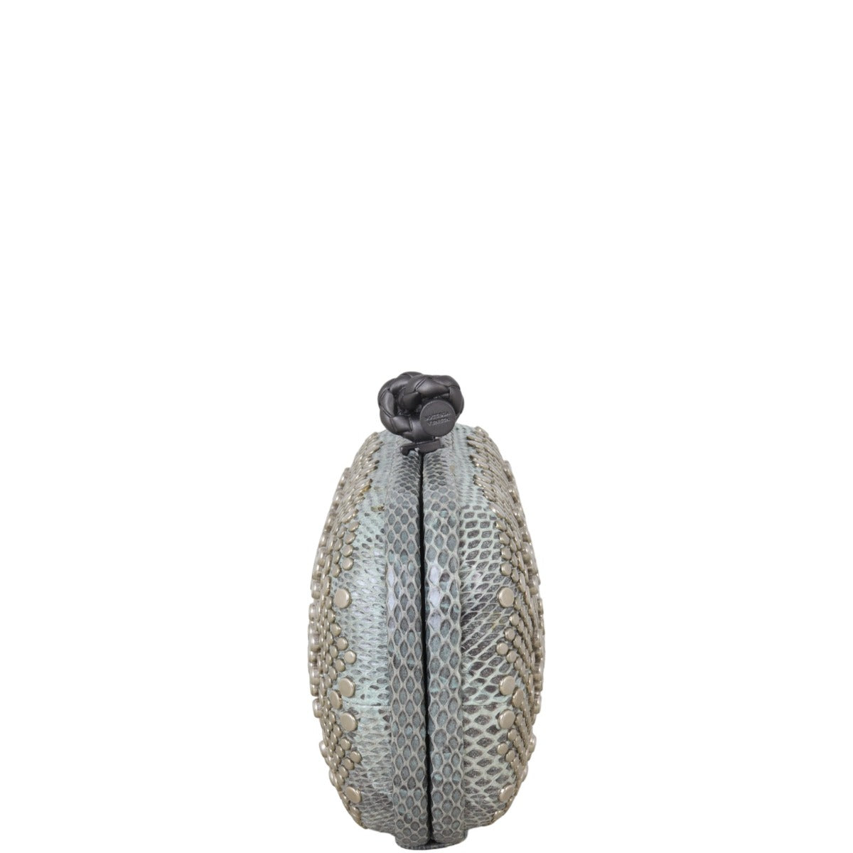 Bottega Veneta Knot Studded Python Trim Clutch Clutch Bag