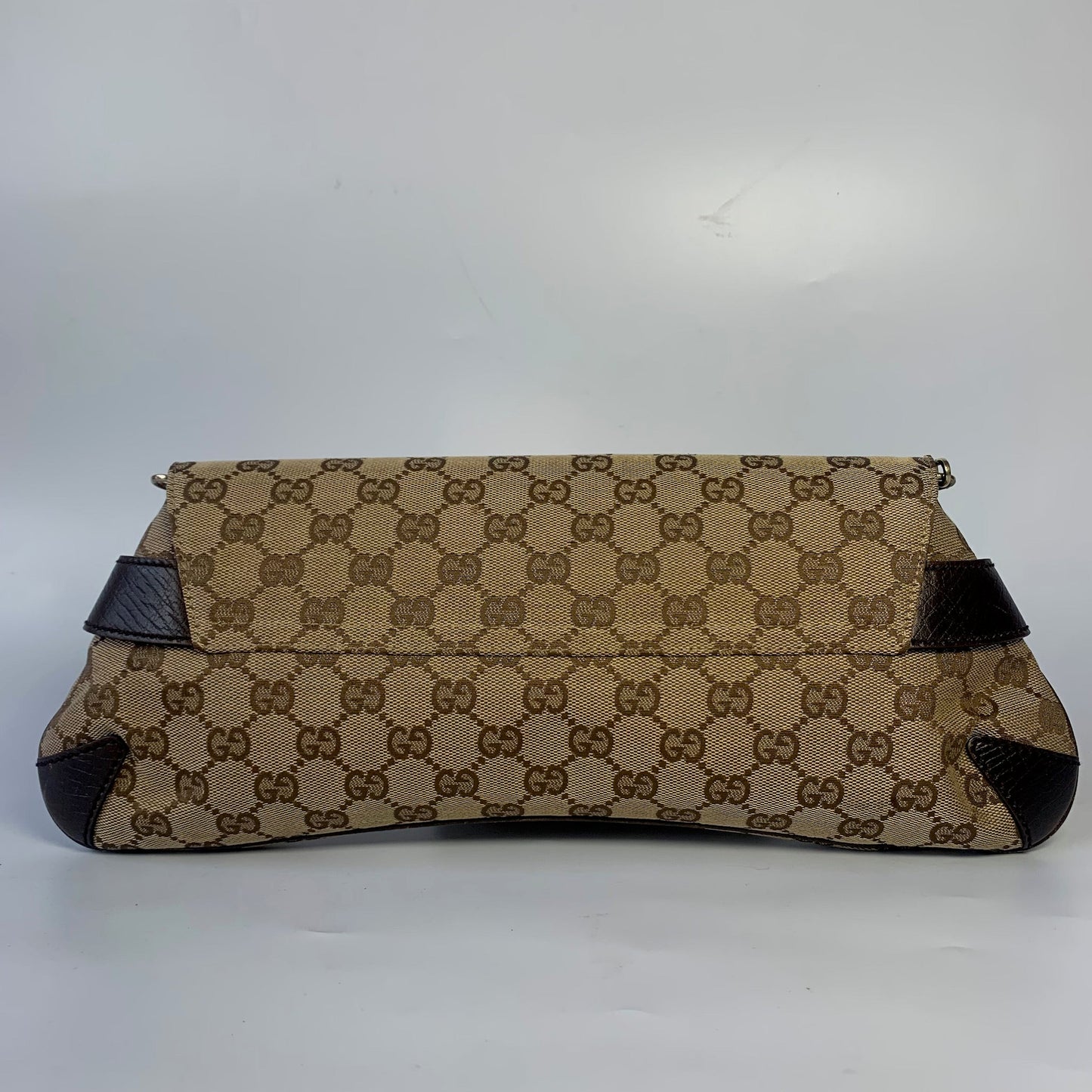Gucci Iconic Horsebit Cloth Monogram Black Shoulder Bag Bag 2