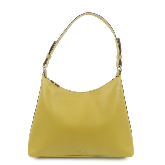 Shoulder Bag Mustard Hardware d Leather Silver