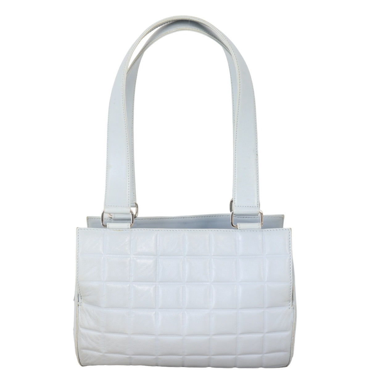 Chanel Chocolate Bar Bowling Bag Blue Shoulder Bag