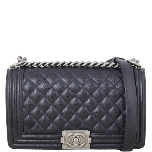 Chanel Boy Old Handbag Medium Crossbody Bag