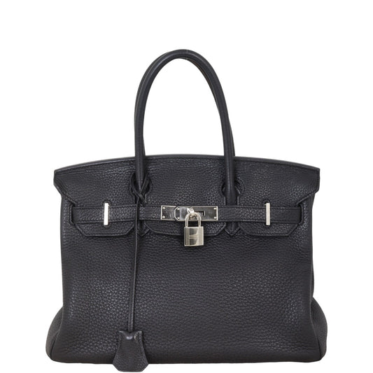Hermes Birkin Clemence Handbag Travel Bag Black 19082024
