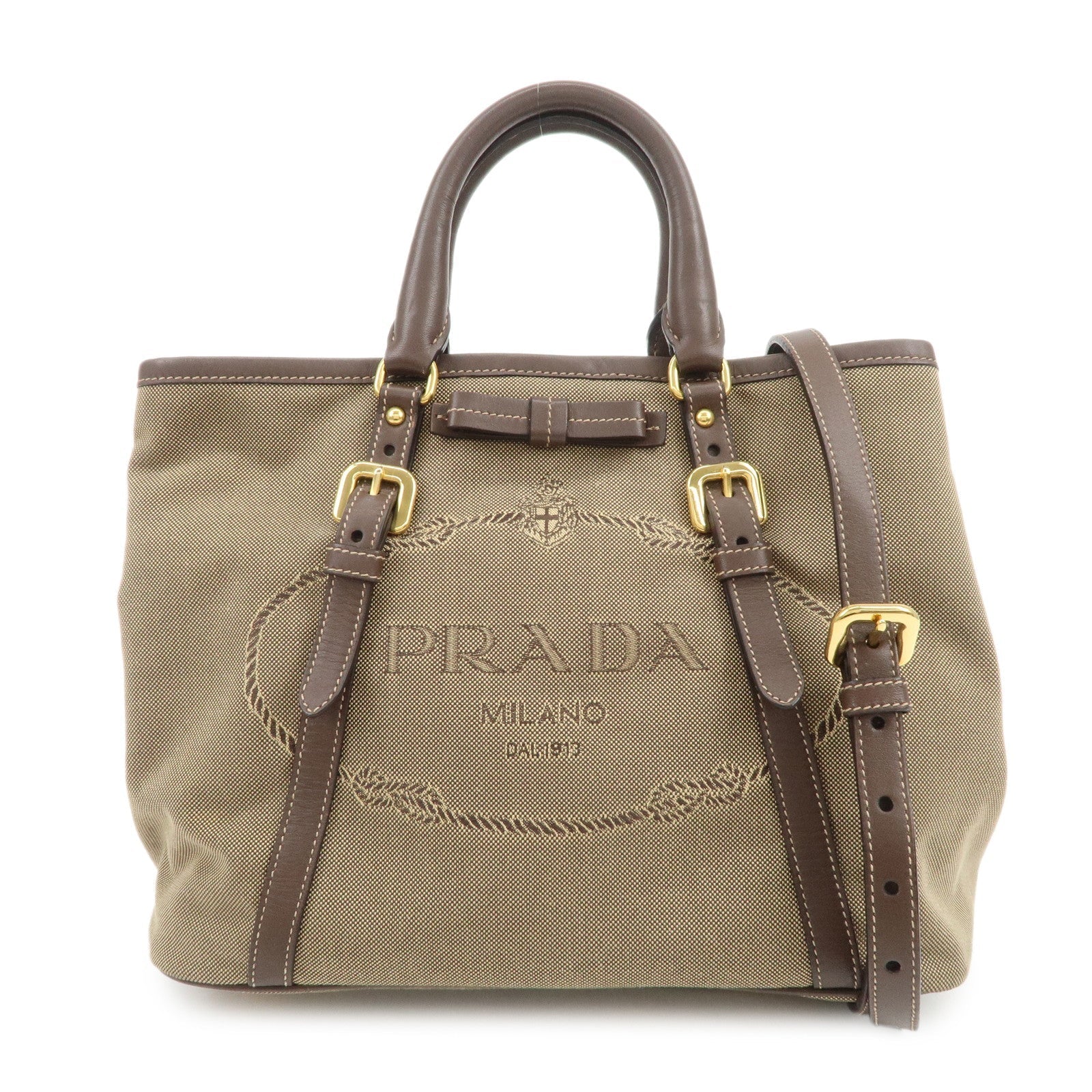 Tote Bag Jaguard 2Way Shoulder Bag Leather Canvas