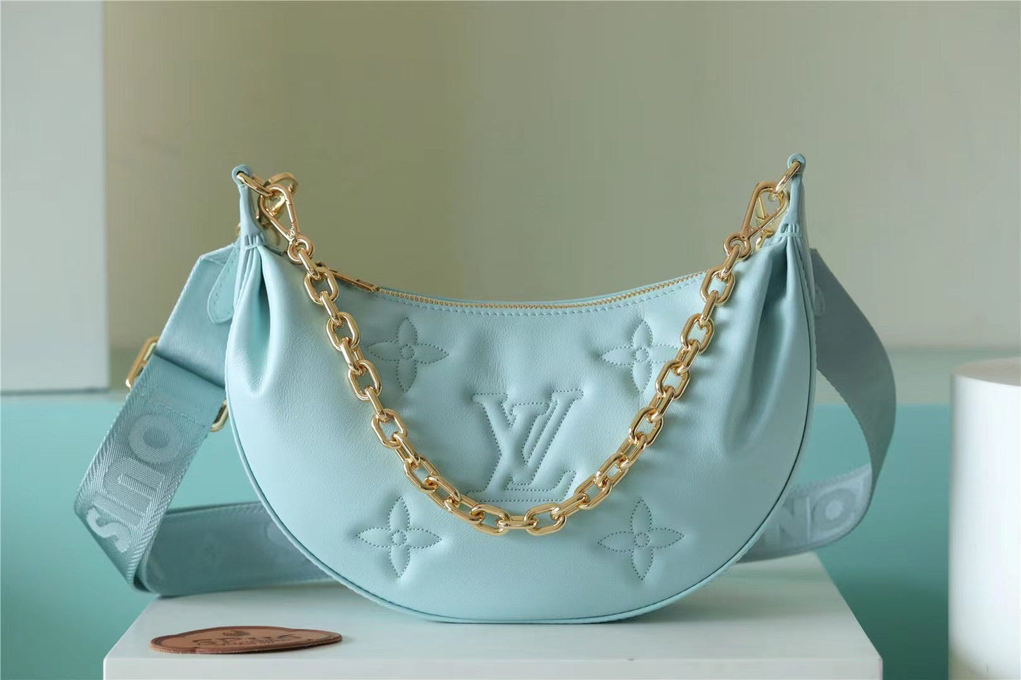 Top Quality Over The Moon Vert D& Monogram Green Crossbody Bag