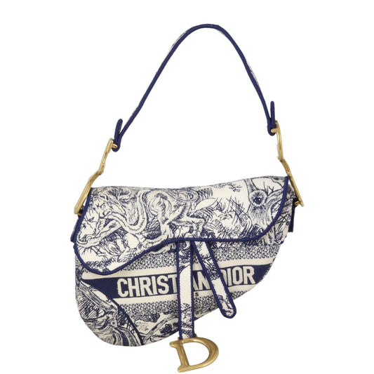 Dior Saddle Bag Toile De Jouy Reverse Travel Bag