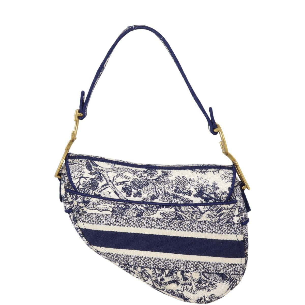 Dior Saddle Bag Toile De Jouy Reverse Travel Bag