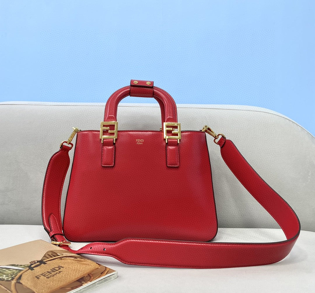 Fendi Ff Red Small Shoulder Bag