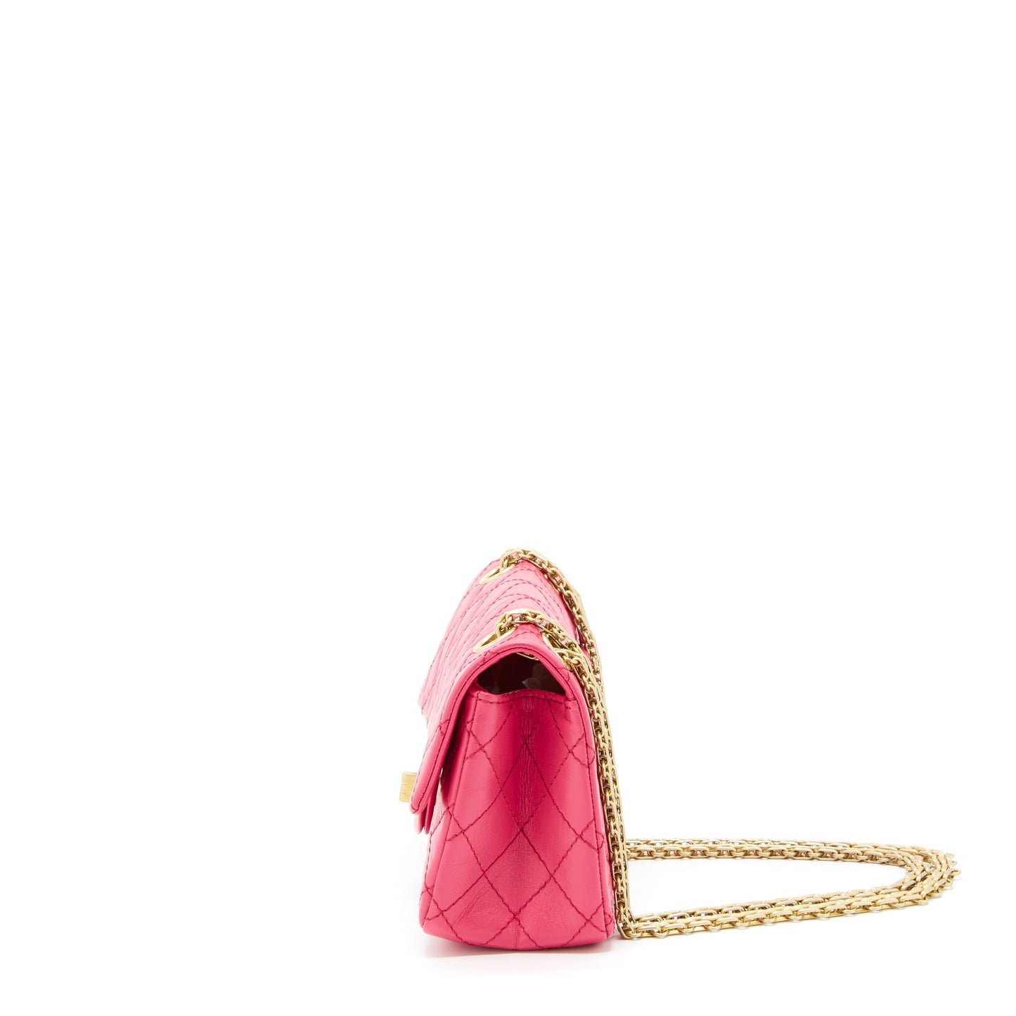 Chanel 2.55 Reissue Flap Aged Calfskin GHW Pink Shoulder Bag