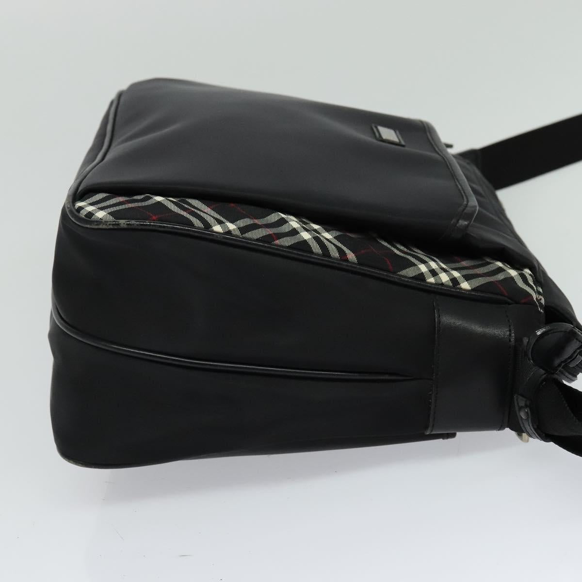 Burberry Nova Check Synthetic Shoulder Bag Black Synthetic Shoulder Bag