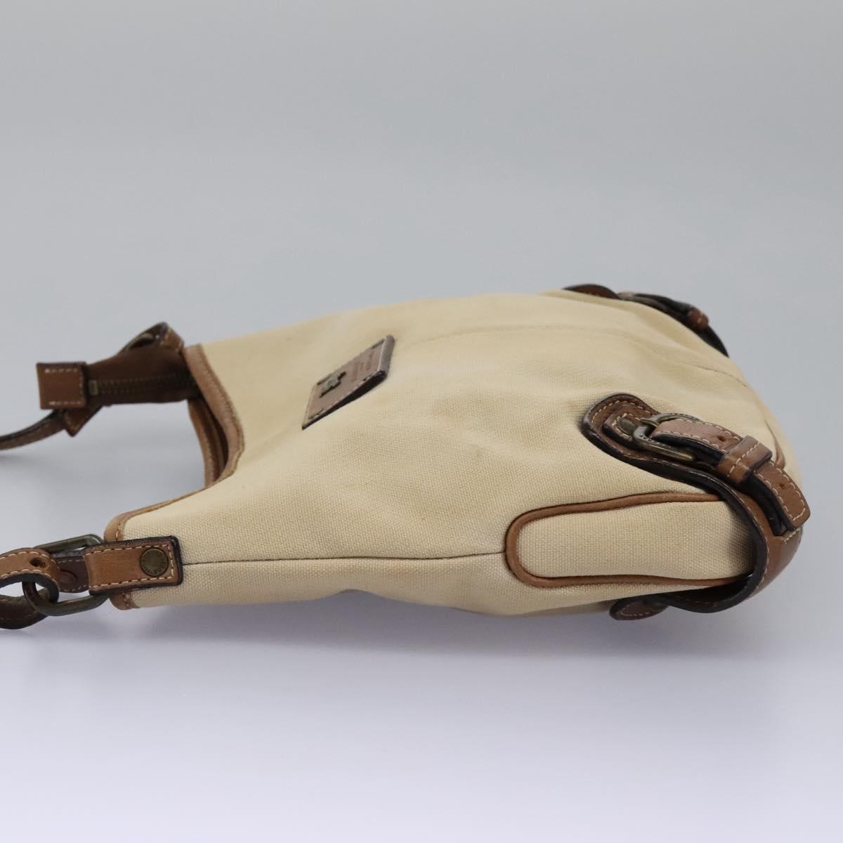 Burberry Shoulder Bag Canvas Beige