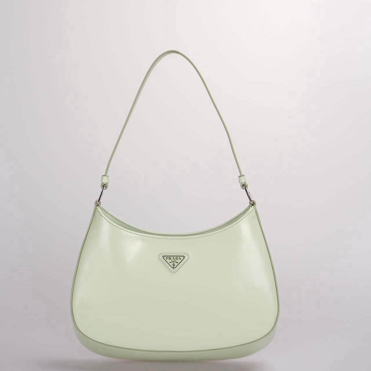 Prada Shoulder Bag Cleo Mint Smooth Leather Green