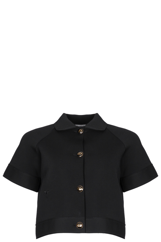 Dior Short Sleeve Jacket Black Handbag