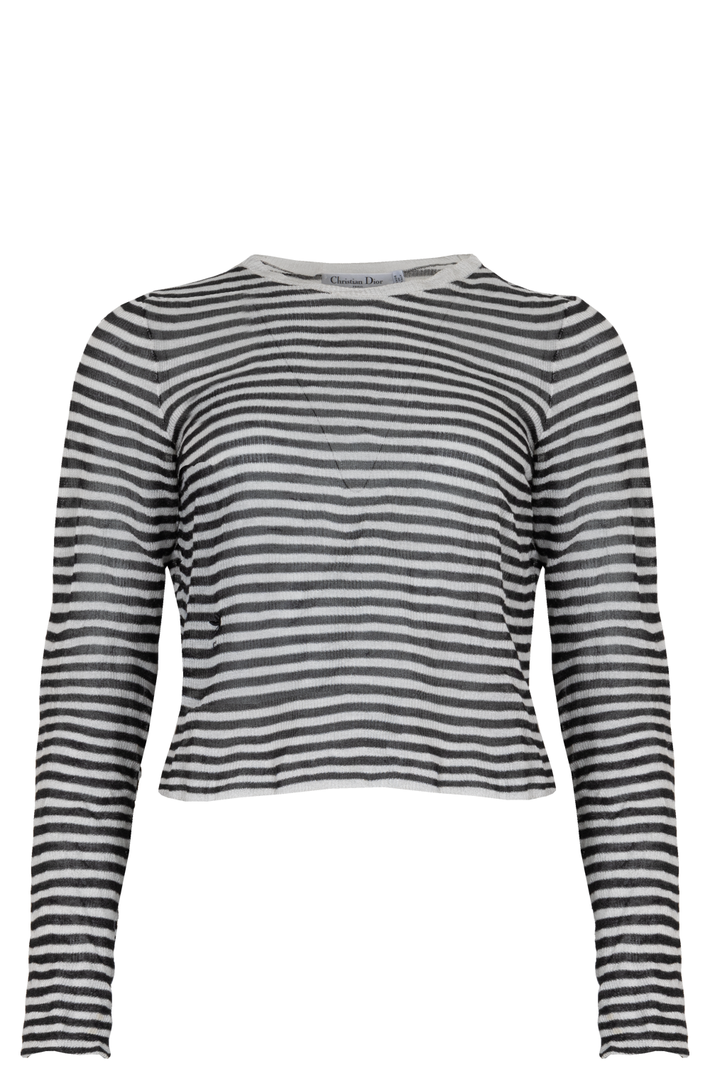 Dior Top Striped Black White Handbag