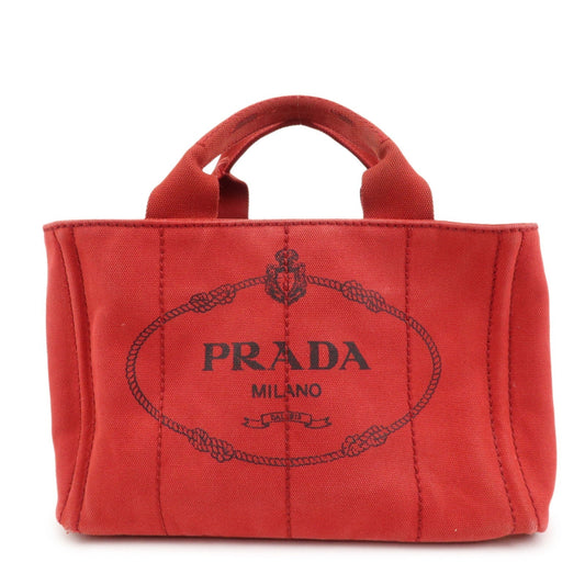 Tote Bag Canapa Hand Bag Canvas Red Mini
