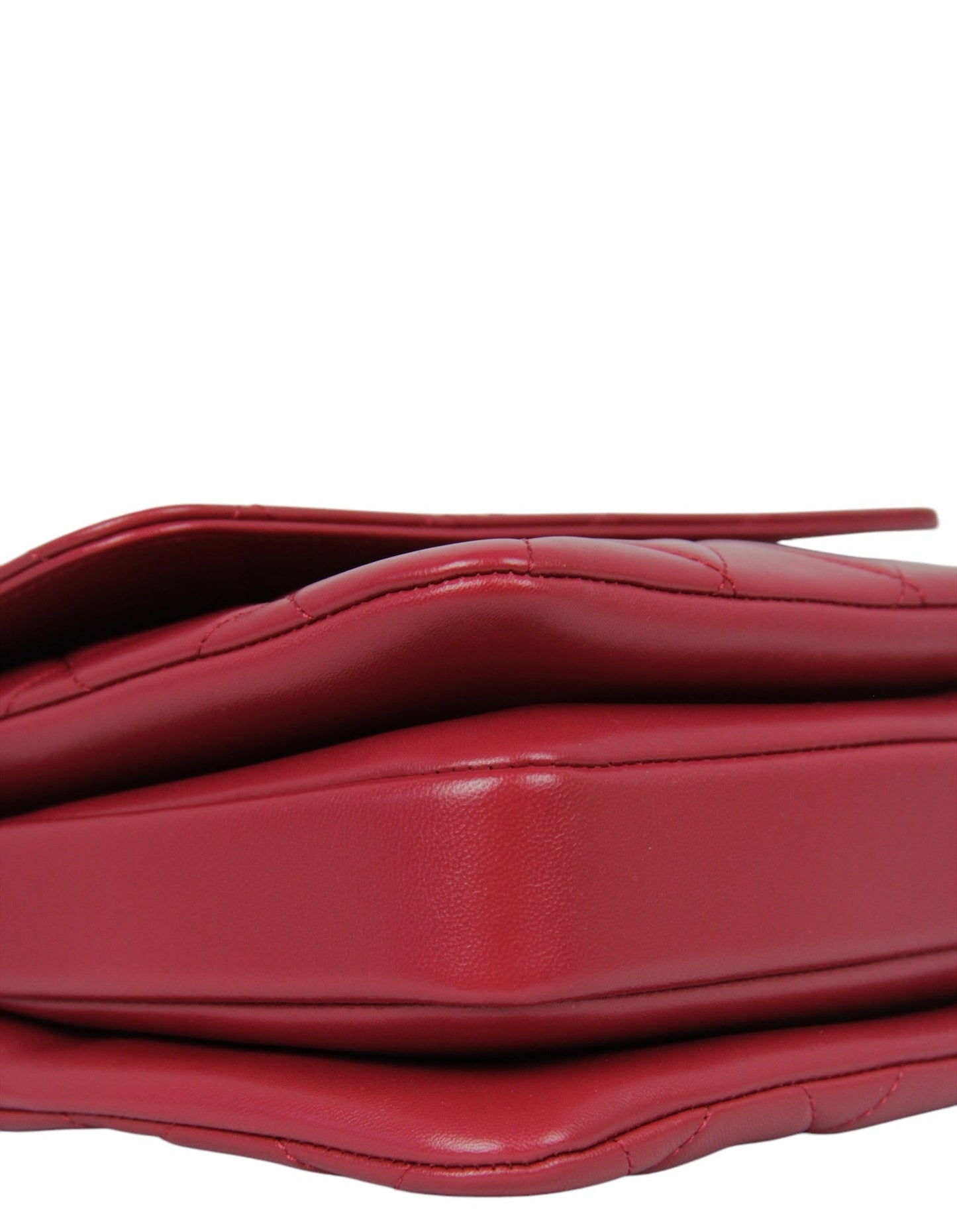 Chanel 2024 Dark Red Small Trendy CC Dual Handle Flap Bag
