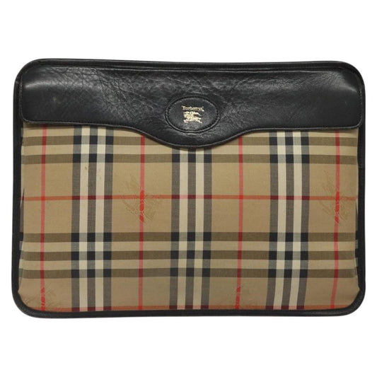 Burberry Nova Check Clutch Bag Canvas Beige Clutch Bag 7