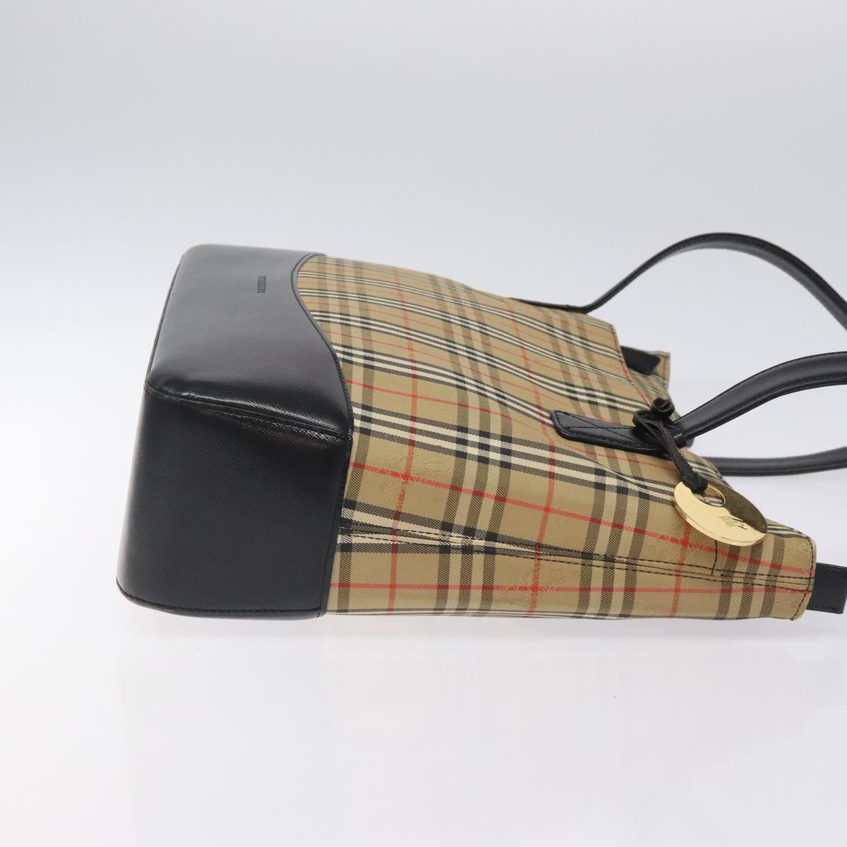 Burberry Nova Check Tote Bag Canvas Beige Tote Bag 9