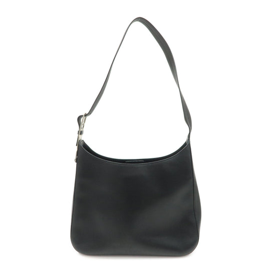 Crossbody Bag Shoulder Bag Leather Black Logo
