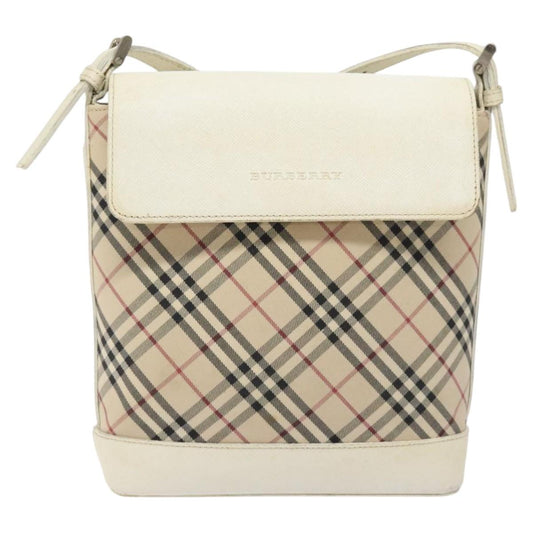 Burberry Nova Check Shoulder Bag Canvas Beige Shoulder Bag 155