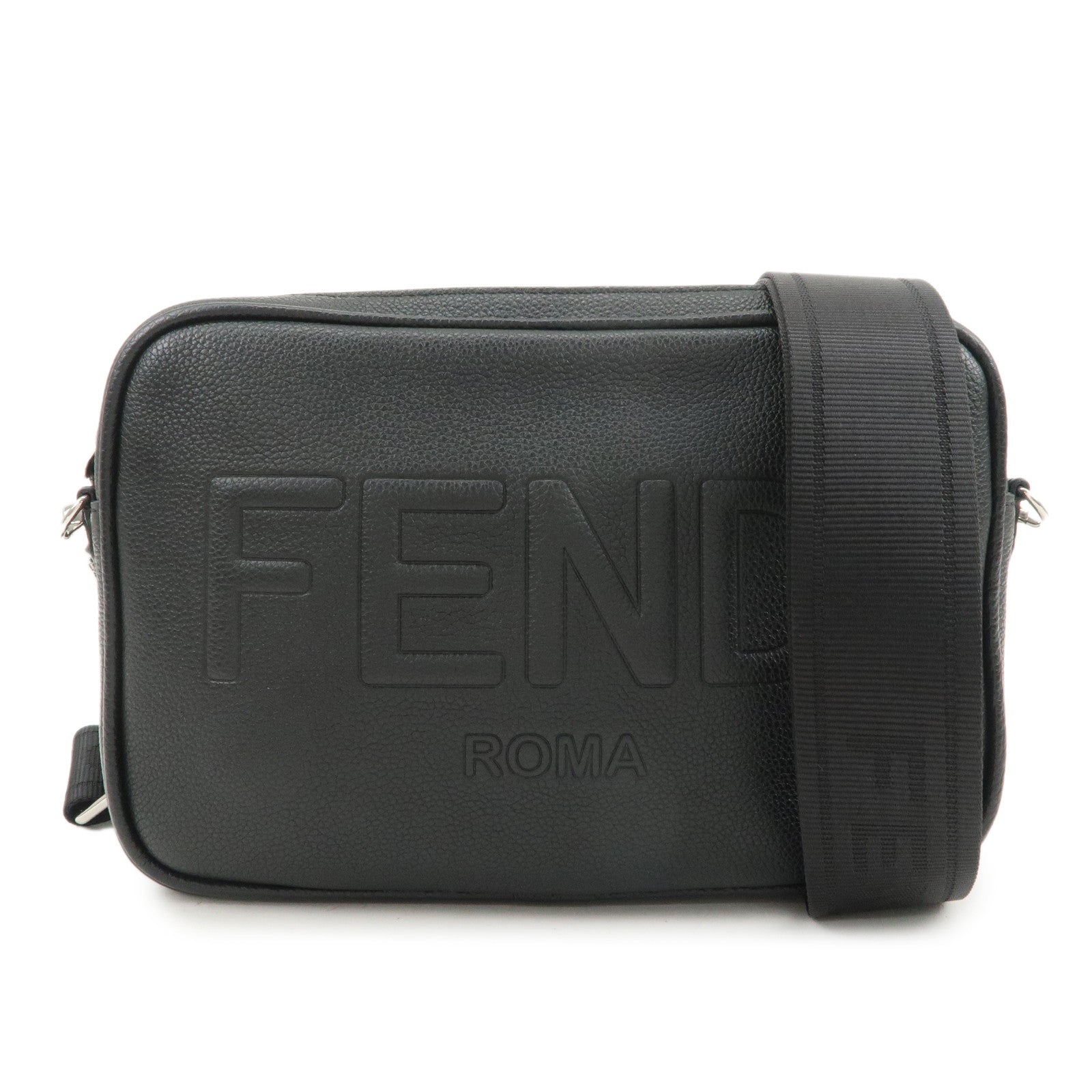 Shoulder Bag Camera Case Leather Black Logo