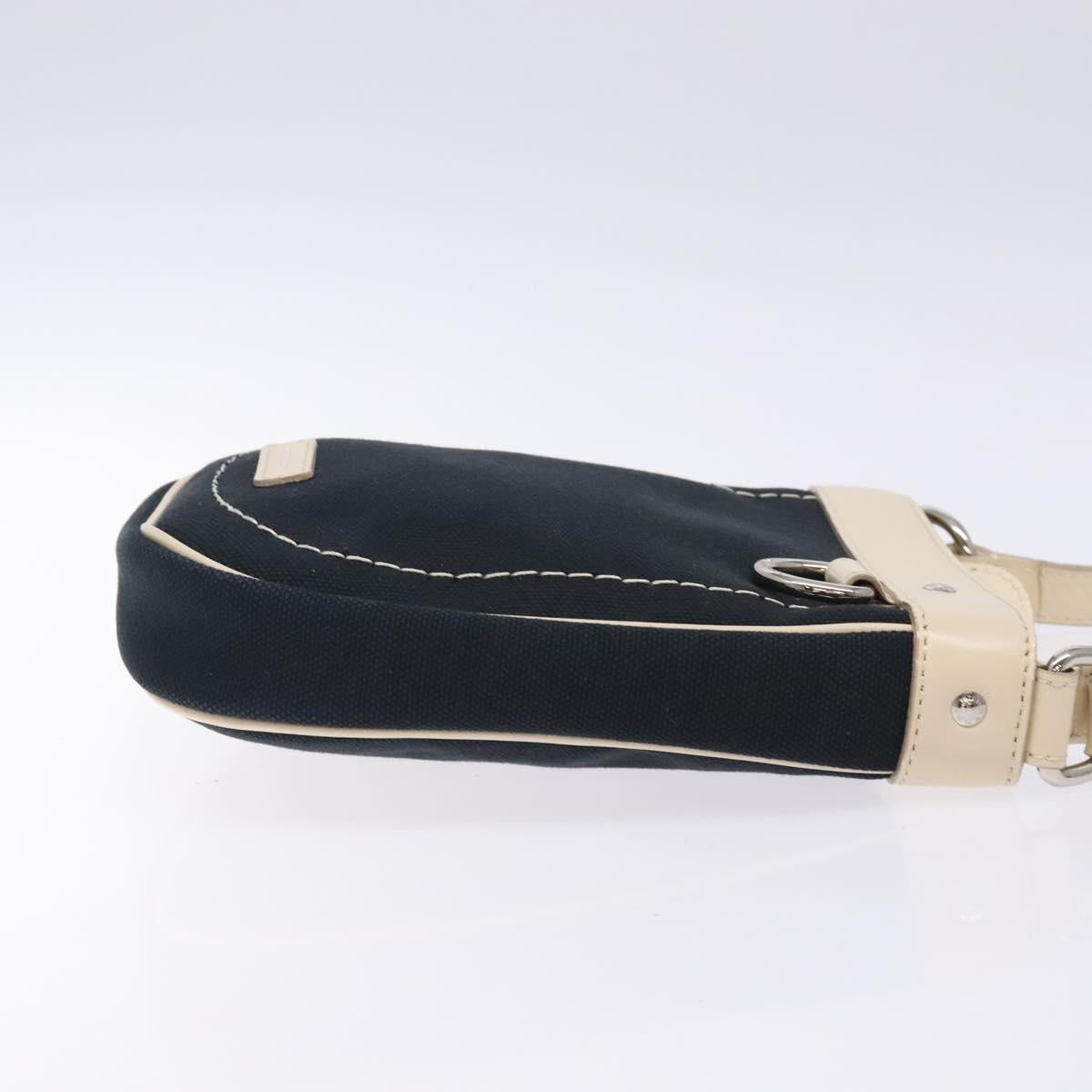 Burberry Nova Check Shoulder Bag Canvas Navy Canvas Shoulder Bag
