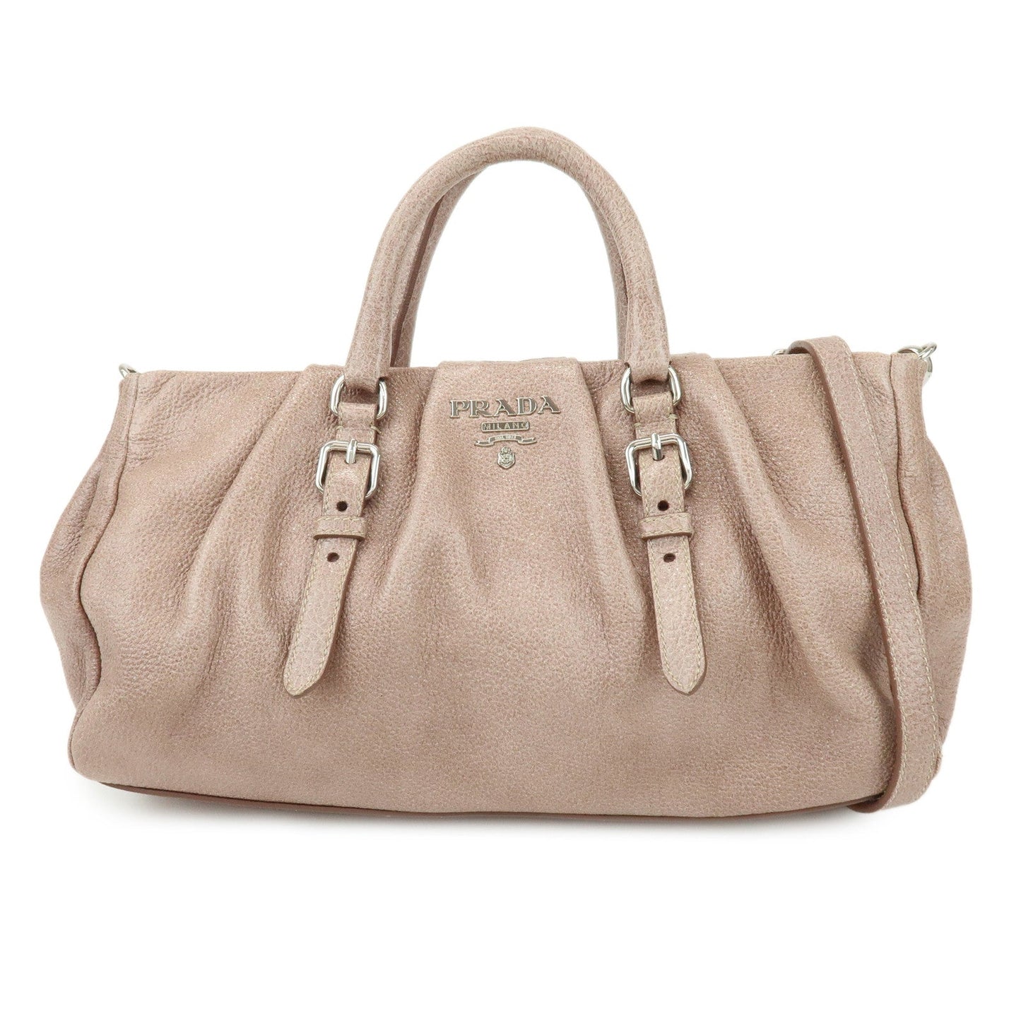 Shoulder Bag 2Way Bag Hand Bag Beige Pink