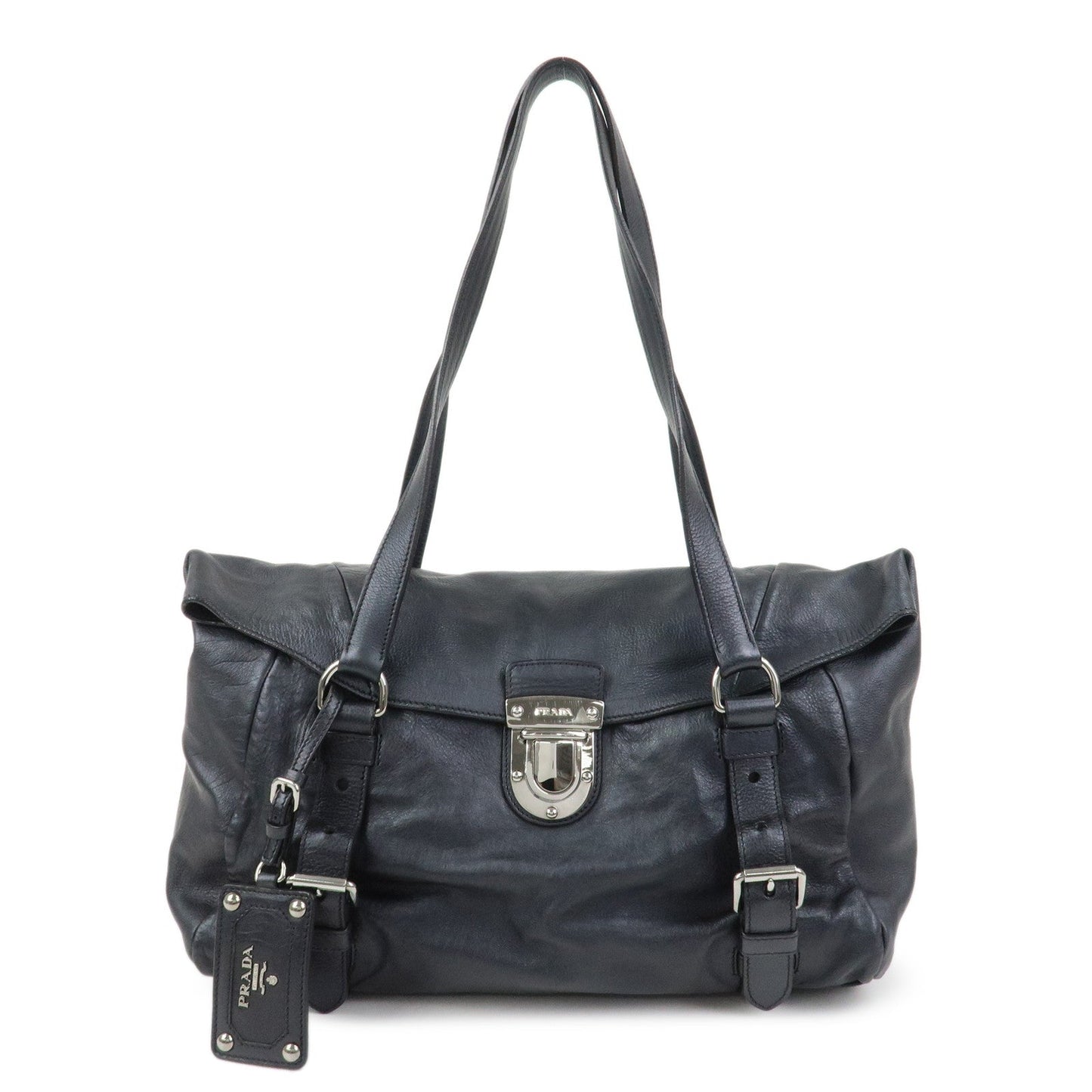 Shoulder Bag Hand Bag 4 Leather Black Logo