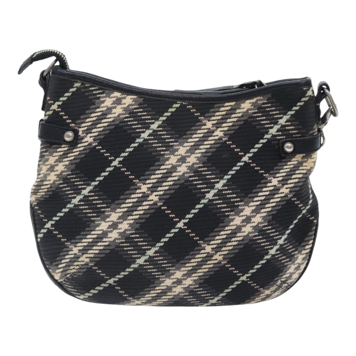Burberry Nova Check Shoulder Bag Canvas Black