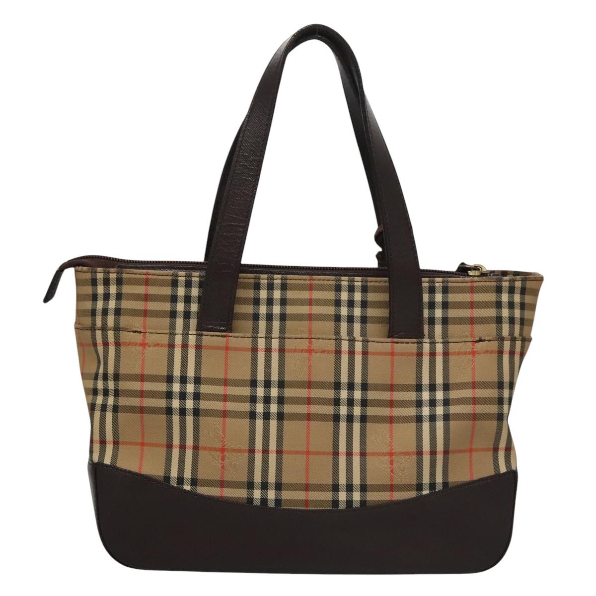 Burberry Nova Check Shoulder Bag Canvas Beige Shoulder Bag 160