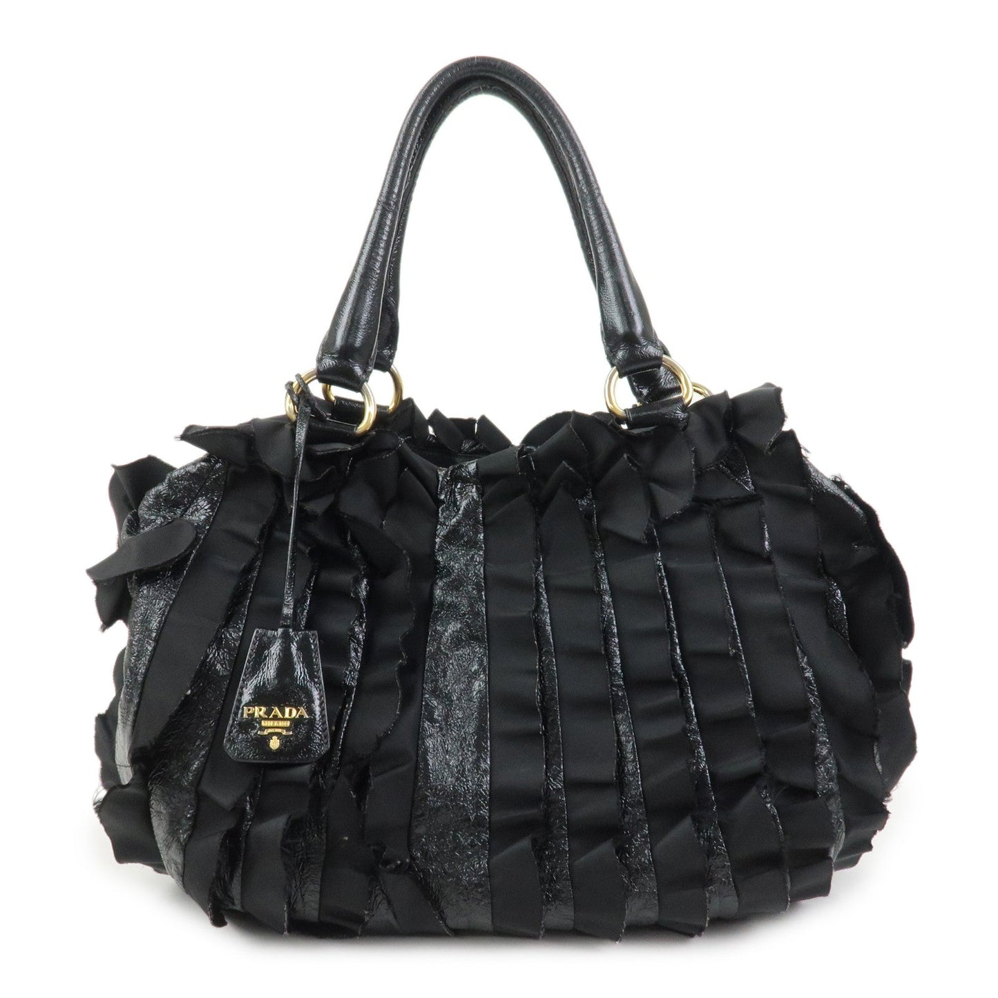 Shoulder Bag Hand Bag Leather Patent Nylon