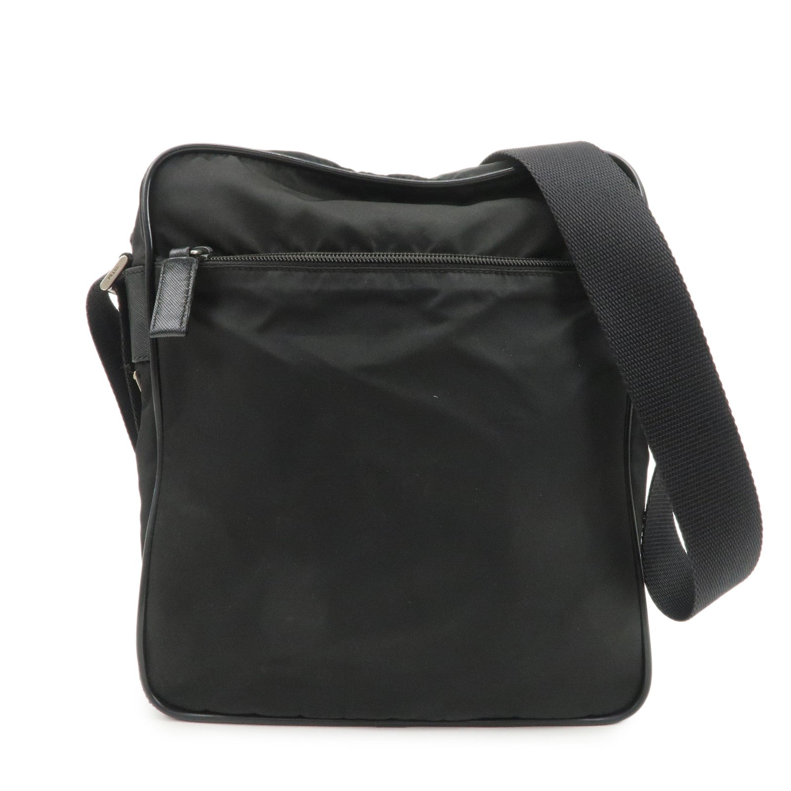 Crossbody Bag Shoulder Bag Leather Nylon Black