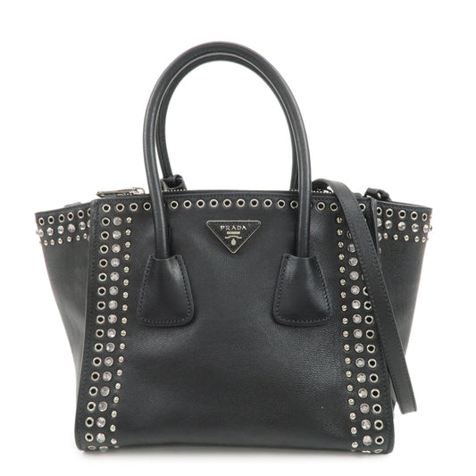 Shoulder Bag Triangle 2Way Bag Hand Bag Leather Logo