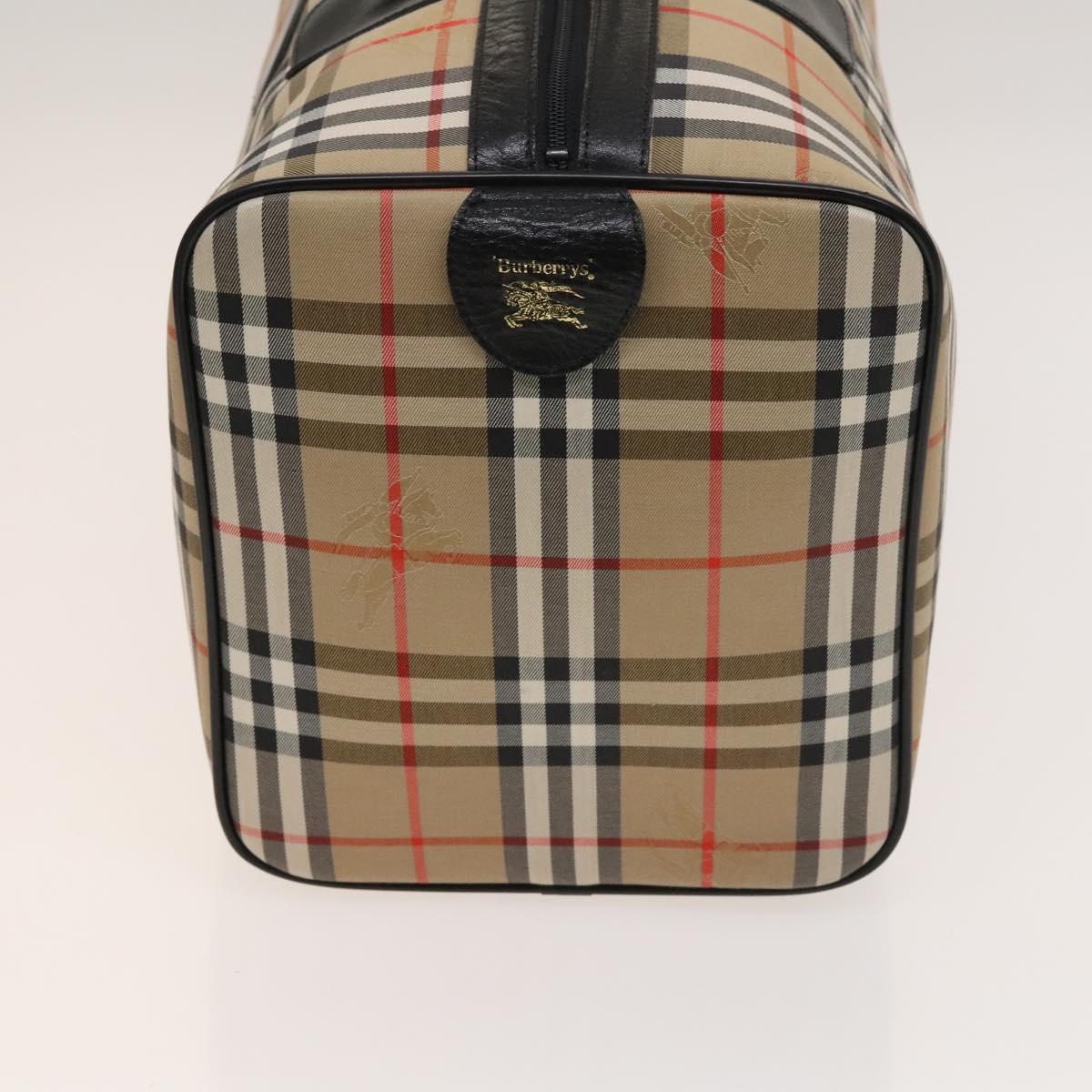 Burberry Nova Check Travel Bag Canvas Beige Travel Bag 4