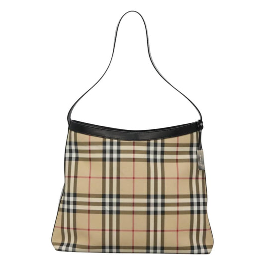 Burberry Nova Check Shoulder Bag Canvas Beige Shoulder Bag 165